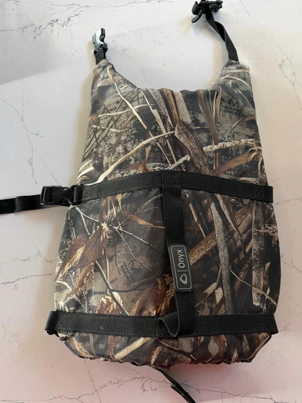 Onyx Camo Duck Dog Life Jacket- M